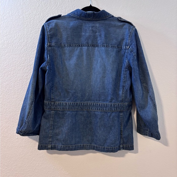 Vintage Bali Lauren (Ralph Lauren) Denim Jacket Sz M Front Zip Pockets - Picture 2 of 4